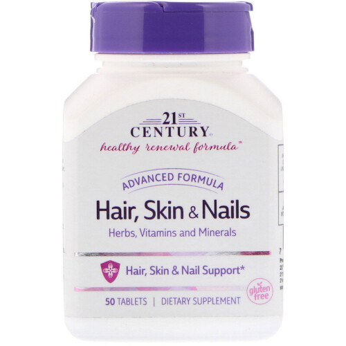 21st Century, Advanced Formula Haare, Haut & Nägel, 50 Tabletten