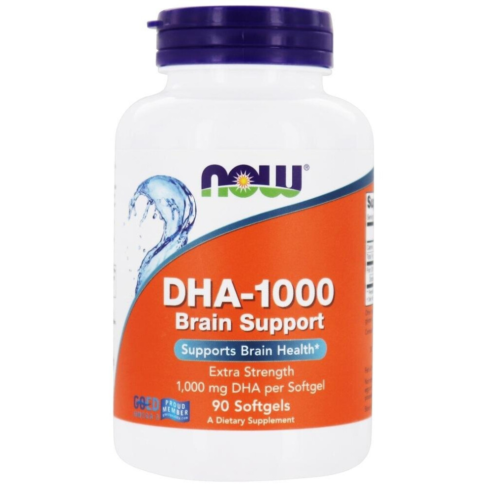NOW Foods DHA-1000 Brain Support 90 softgels