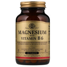 Solgar, Magnesium mit Vitamin B6, 250 Tabletten