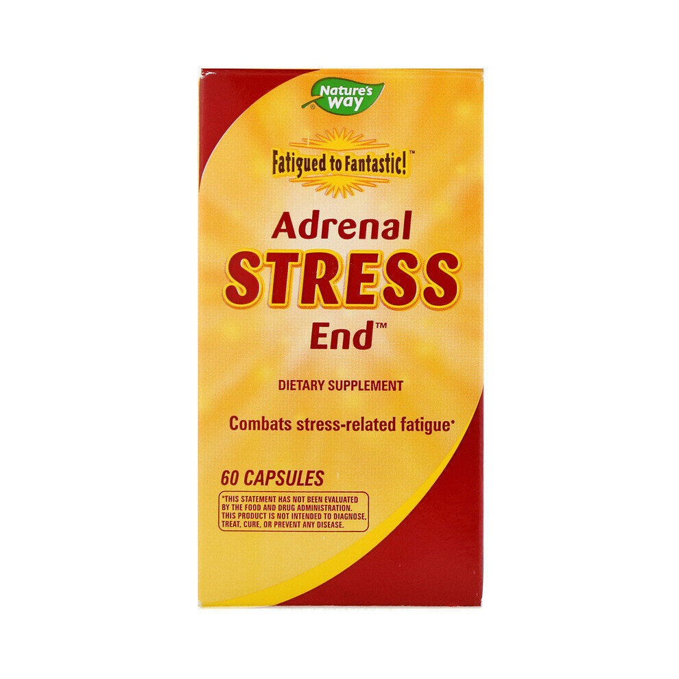 Enzymatic Therapy Nature's Way, Fatigued To Fantastic!, Adrenal Stress End, 60 Capsules