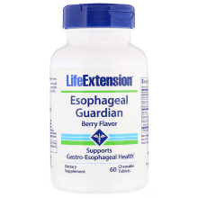 Life Extension, Gardien de l'Œsophage, Baies, 60 Comprimés à Croquer Végétariens