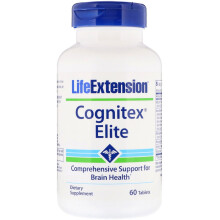 Life Extension, Cognitex Elite, 60 Comprimés Végétariens