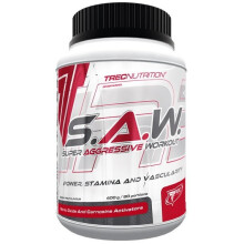 Trec Nutrition S.A.W. Powder Cherry Grapefruit - 400g, Flavorful and Mixable Training Supplement