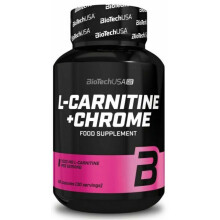 BioTechUSA L-Carnitine + Chrome Provide Energy Support Metabolism  | 60 Capsules