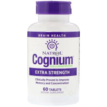 Natrol Cognium For Sharped Mind Improve Memory & Concentration 200mg 60 Tablets