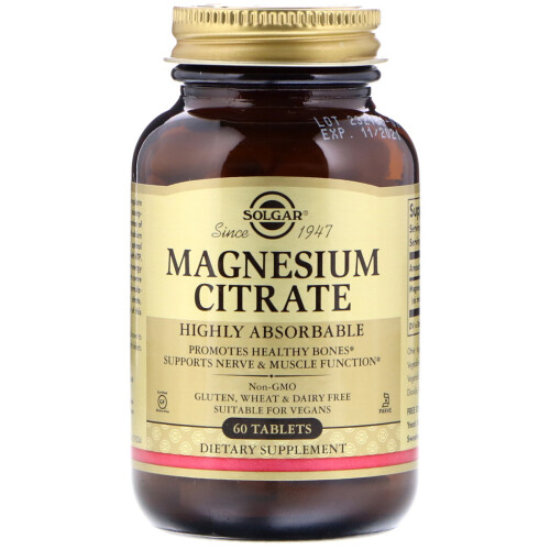 Solgar Solgar, Magnesiumcitrat, 60 Tabletten