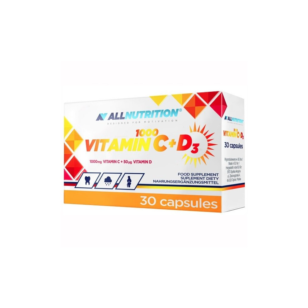 ALLNUTRITION Vitamin C 1000 + D3 30 capsules - Image 4