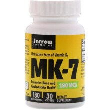 Jarrow Formulas, MK-7, 180 mcg, 30 Gélules Molles