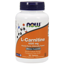 NOW Foods, L-Carnitine, 1 000 mg, 50 Comprimés