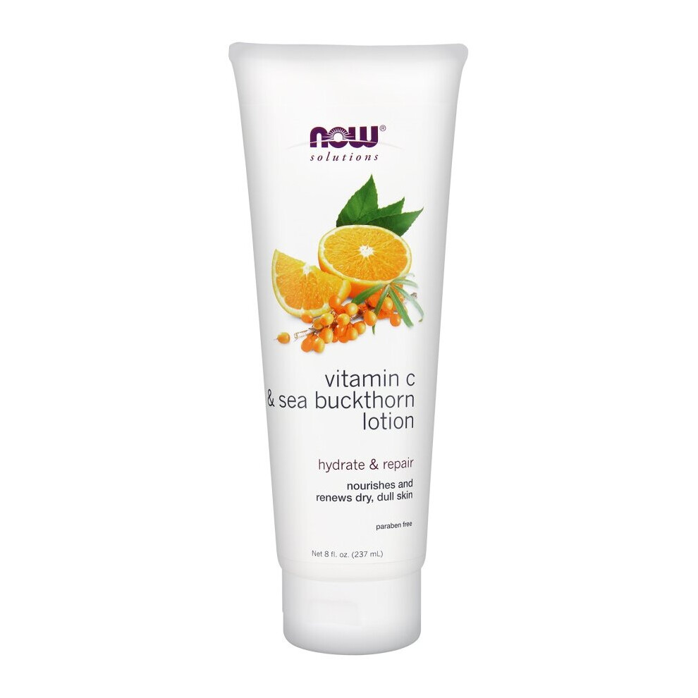 Now Foods Vitamin C & Sea Buckthorn Lotion | Repairs & Nourishes Dull Skin 237Ml