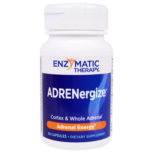 Enzymatic Therapy, ADRENergize, Adrenal Energy, 50 Capsules