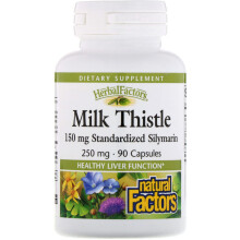 Natural Factors, Mariendistel, 250 mg, 90 Kapseln