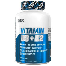 EVLution Nutrition, Vitamin D3+K2, 60 Veggie-Kapseln