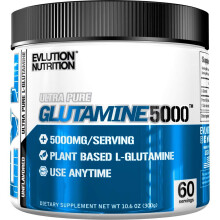 EVLution Nutrition, Glutamine5000, Non Aromatisée, 10,58 oz (300 g)