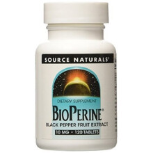 Source Naturals, BioPerine, 10 mg, 120 Comprimés