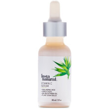 InstaNatural Vitamin C Gesichtsserum, hellt auf, spendet Feuchtigkeit und reduziert Alterserscheinungen, 1 FL Oz