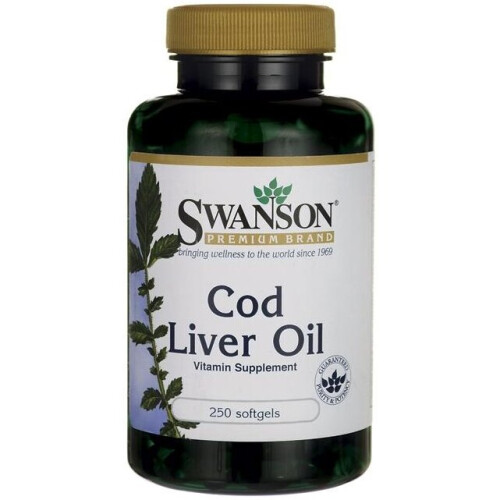 Swanson Cod Liver Oil 350mg - 250 softgels