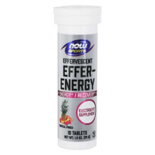 NOW Foods, Sport, Effer-Energy, Tropical Punch, 10 Tabletten, 1,9 oz (54 g)
