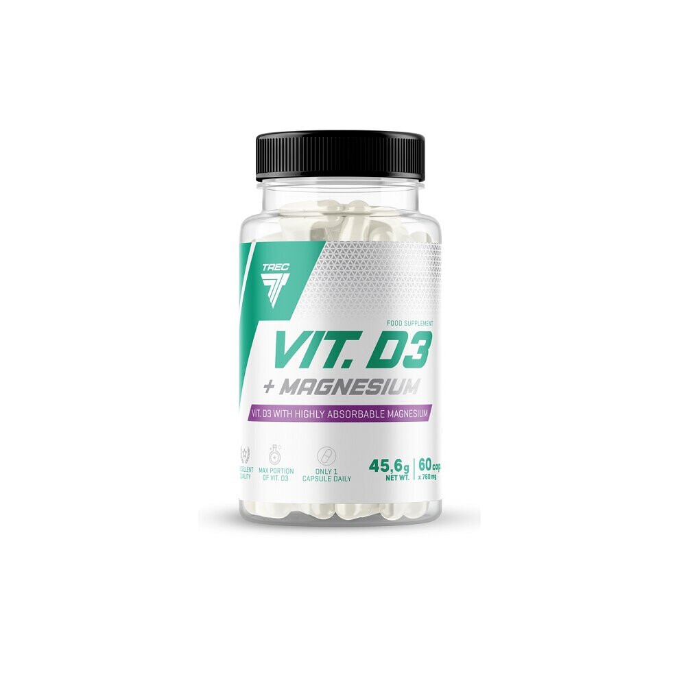 Trec Nutrition Vitamin D3 + Magnesium - 60 Caps