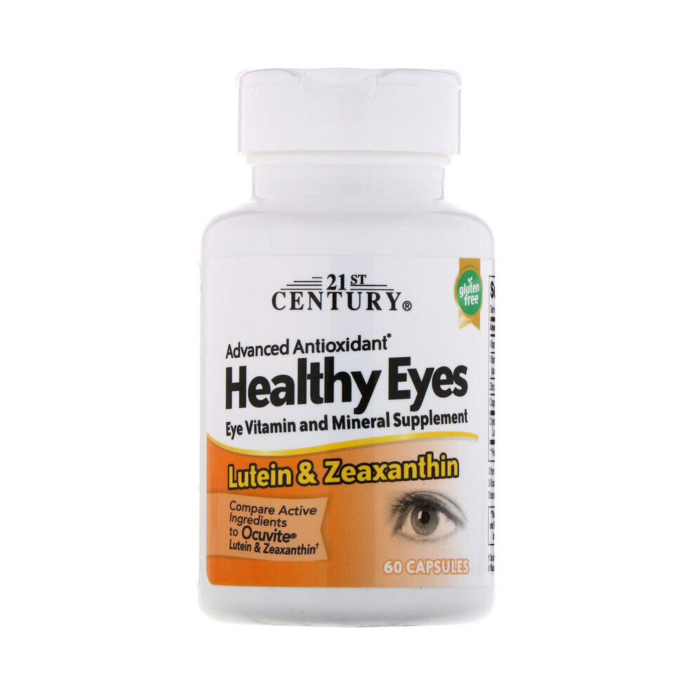 21St Century Nutrition 21St Century, Healthy Eyes, Lutein & Zeaxanthin, 60 Capsules