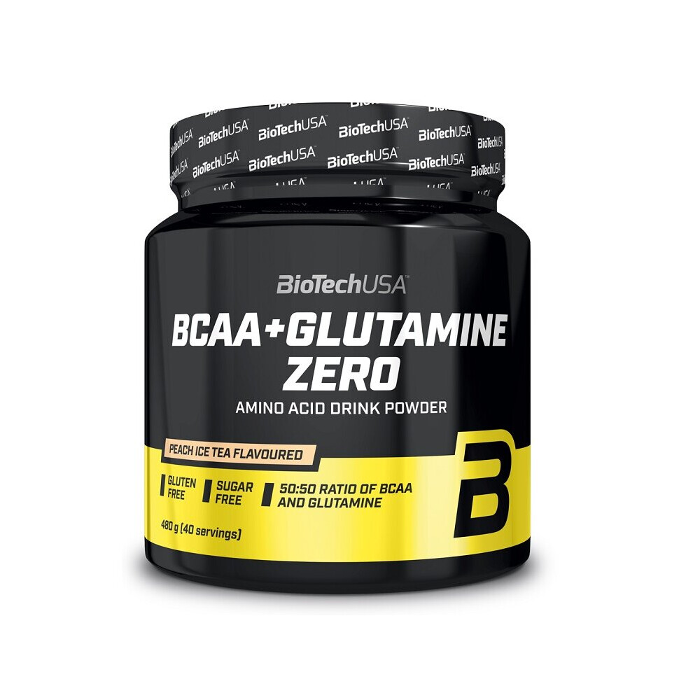 Biotechusa Peach Bcaa + Glutamine Zero Ice Tea - 480G