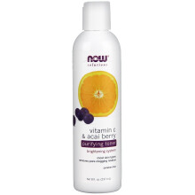 NOW Solutions, Vitamin C und Acai Berry Reinigendes Tonikum, Aufhellendes System, 8 Fl Oz (Packung mit 1)