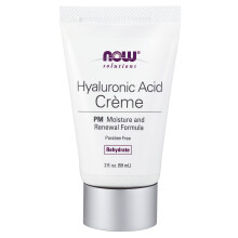 NOW Foods, Solutions, Hyaluronic Acid Creme, PM Moisture Renew Formula, 2 fl oz (59 ml)