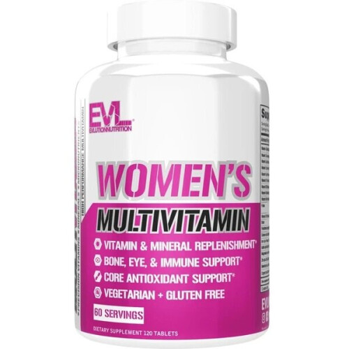 EVLution Nutrition, Multivitamines pour Femmes, 120 Comprimés