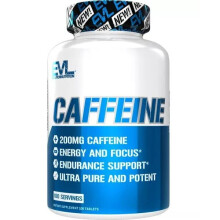 EVLution Nutrition, Caféine, 200 mg, 100 Comprimés