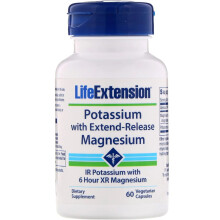 Life Extension, Kalium mit Verzögerungsfreisetzung Magnesium, 60 Vegetarische Kapseln