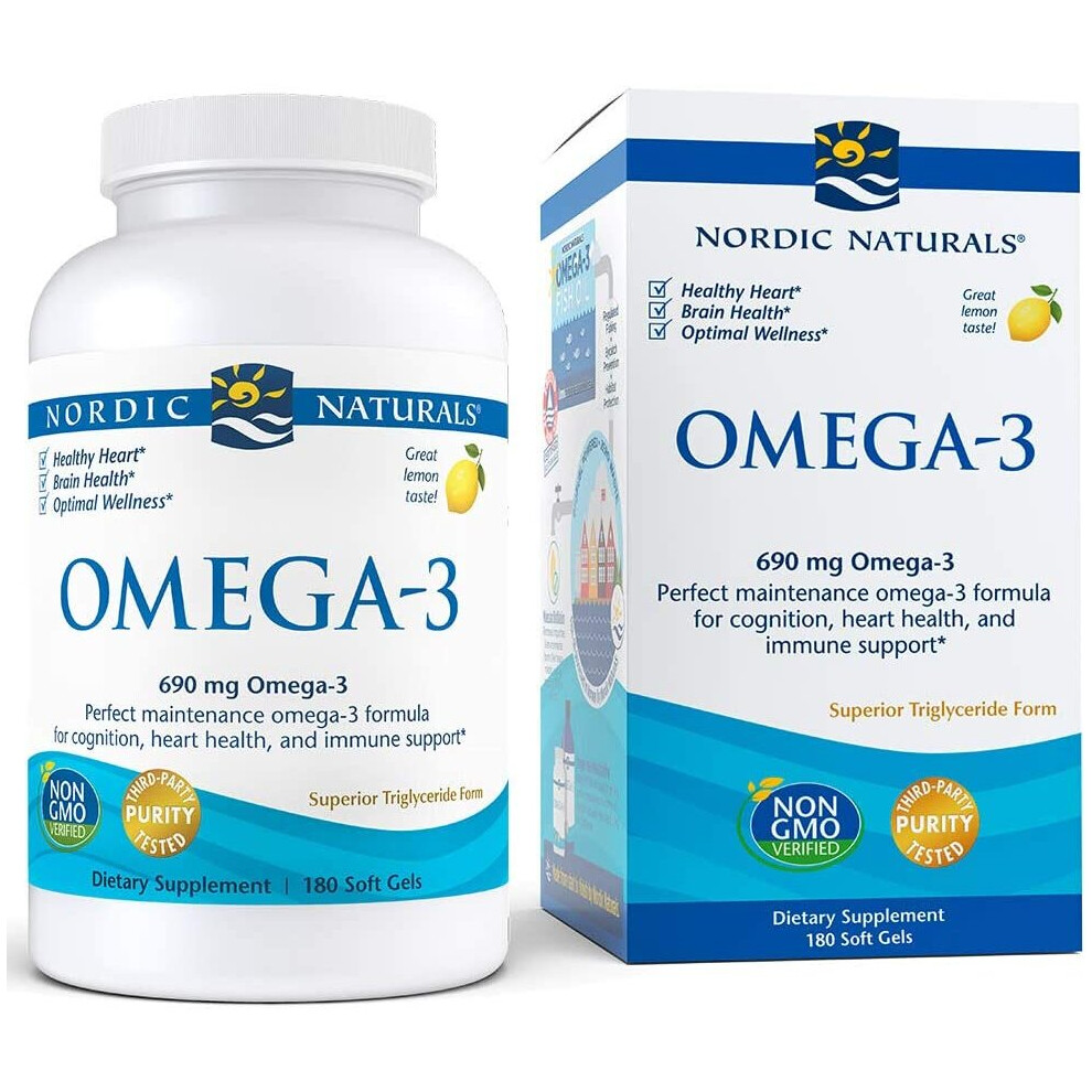 Nordic Naturals Omega-3 690Mg Lemon - 180 Softgels