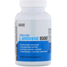 EVLution Nutrition, L-Arginine1500, 1 500 mg, 100 gélules (750 mg par gélule)