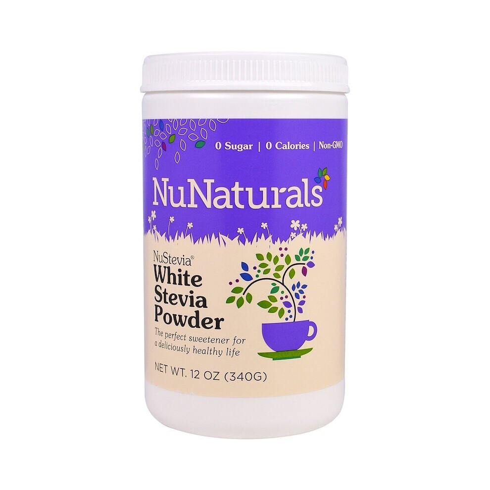 NuNaturals, NuStevia White Stevia Powder, 12 oz (340 g)