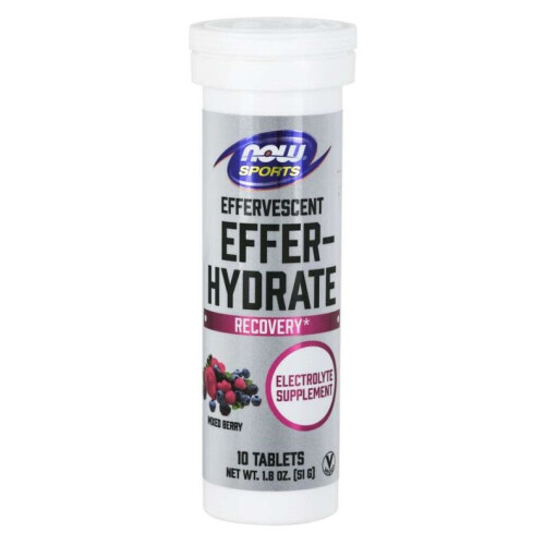NOW Foods NOW Foods Effer-Hydrate Effervescent, Mixed Berry - 10 tablets
