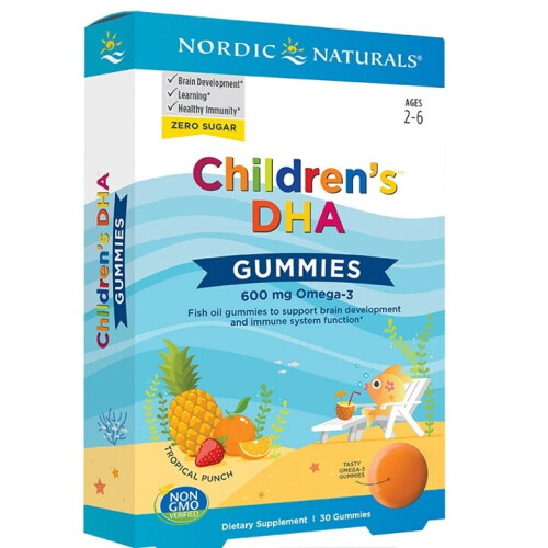 Nordic Naturals Nordic Naturals Children's DHA 600mg Support Immune & Brain Function 30 Gummies
