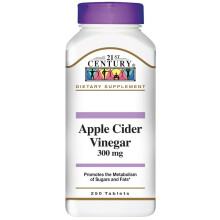 21st Century, Apfelessig, 300 mg, 250 Tabletten