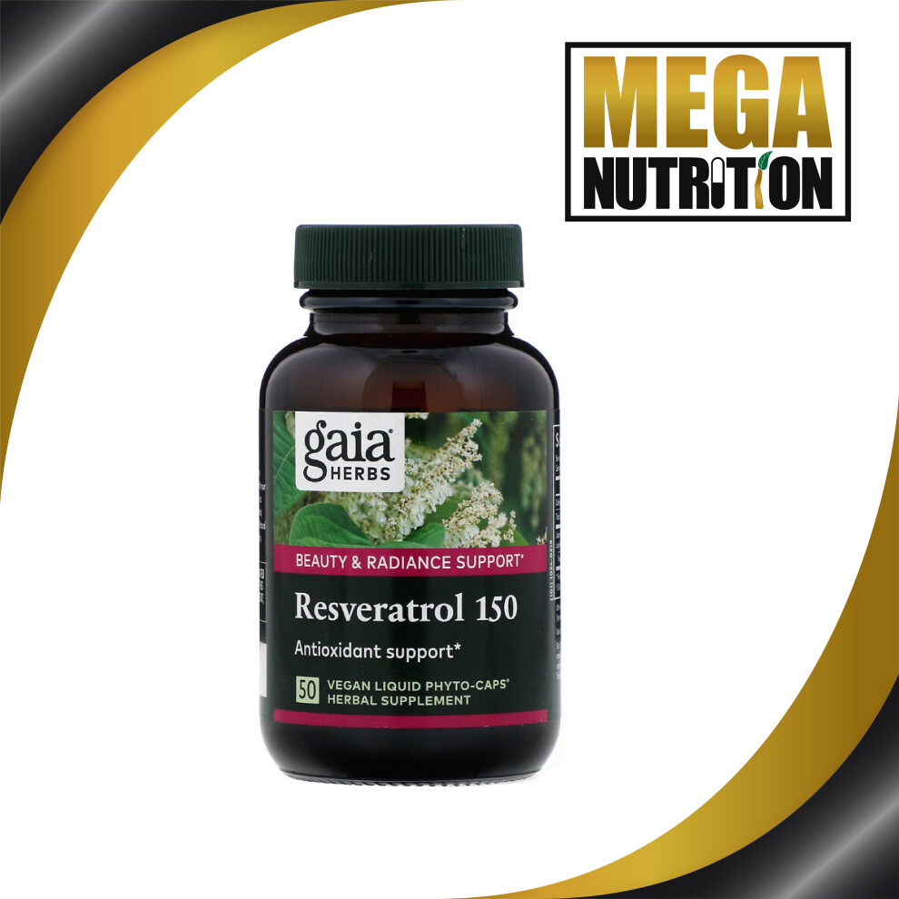 Gaia Herbs, Resveratrol 150, 50 Vegan Liquid Phyto-Caps