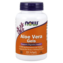 NOW Foods, Gélules d'Aloe Vera, 250 Gélules Molles