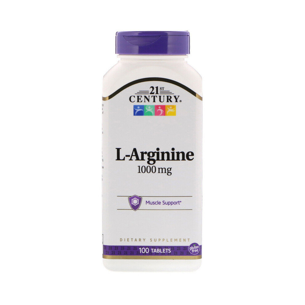 21St Century Nutrition 21St Century, L-Arginine, 1,000 Mg, 100 Tablets
