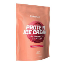 Biotech USA Protein Icecream | 26g Whey Protein per Serving | Strawberry Flavour