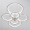 Living And Home (6 Heads) Modern Circular LED Semi Flush Ceiling Light 4