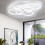 Living And Home (6 Heads) Modern Circular LED Semi Flush Ceiling Light 1