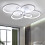 Living And Home (6 Heads) Modern Circular LED Semi Flush Ceiling Light 2