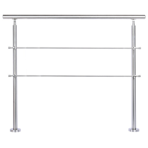 Living And Home (120cm 2 Cross Bar) Handrail Kit Outdoor Grab Rail Garden Step Support Variable Angle 1