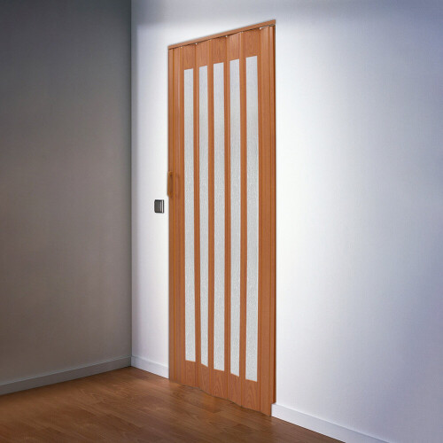 Living And Home (Natural, 6mm) Indoor PVC Acrylic Sliding Folding Door Panel Divider 2