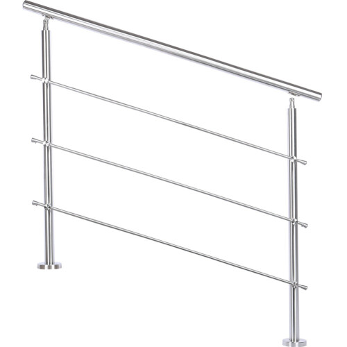 Living And Home (120cm 3 Cross Bar) Handrail Kit Outdoor Grab Rail Garden Step Support Variable Angle 2