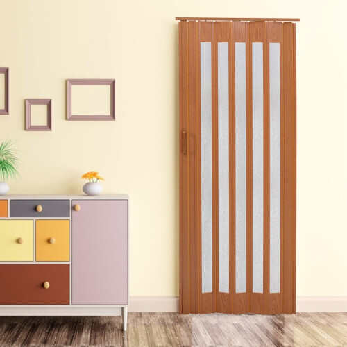 Living And Home (Natural, 6mm) Indoor PVC Acrylic Sliding Folding Door Panel Divider 1