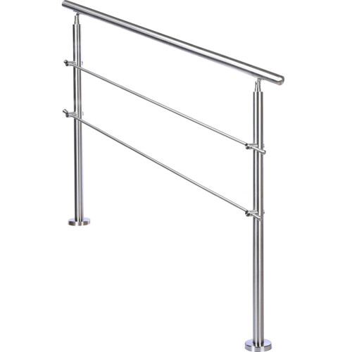 Living And Home (120cm 2 Cross Bar) Handrail Kit Outdoor Grab Rail Garden Step Support Variable Angle 2
