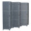 Living And Home (Grey, 6 Panels) Folding Room Divider Privacy Screen Wall Partition 4