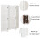 Living And Home (White, 4 Panels) Folding Room Divider Privacy Screen Wall Partition 6